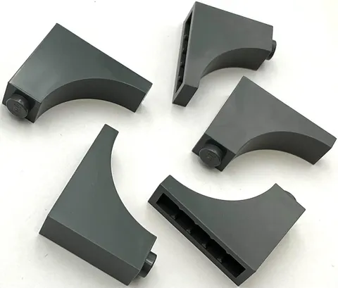 Lego 5 New Dark Bluish Gray Arches 1 x 3 x 2 Inverted Parts