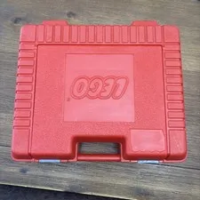 Vintage 1985 Red Lego Storage Box Legos Carrying Case 15x13