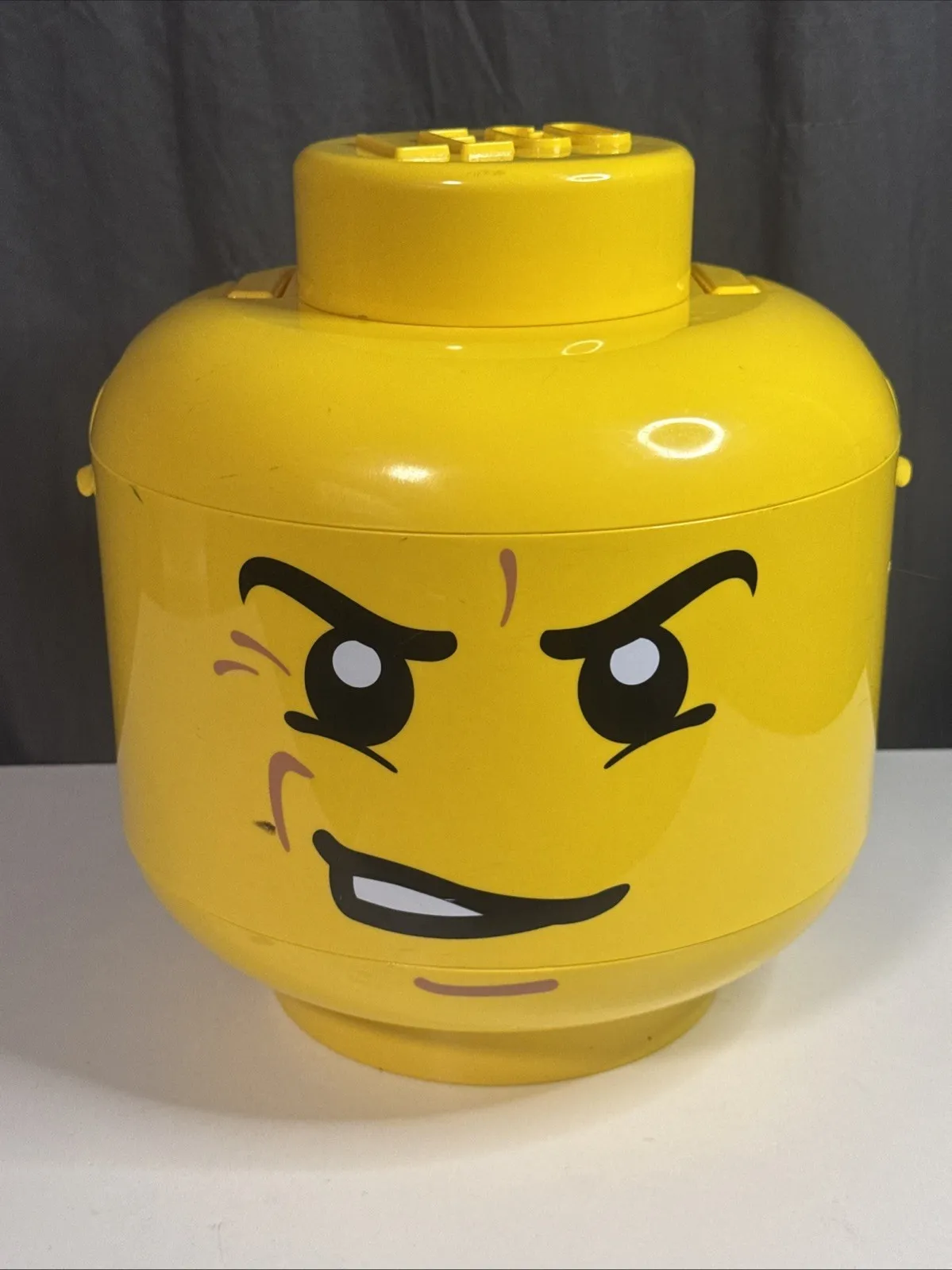 2010 Lego Sort & Store Mad Face Lego Storage Head - Fast Shipping