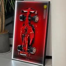ILuane Wall Mount Display Board for Lego Technic Ferrari SF-24 42207 (New)