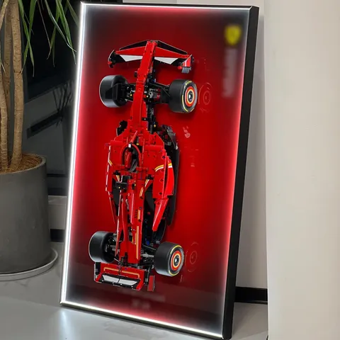 ILuane Wall Mount Display Board for Lego Technic Ferrari SF-24 42207 (New)