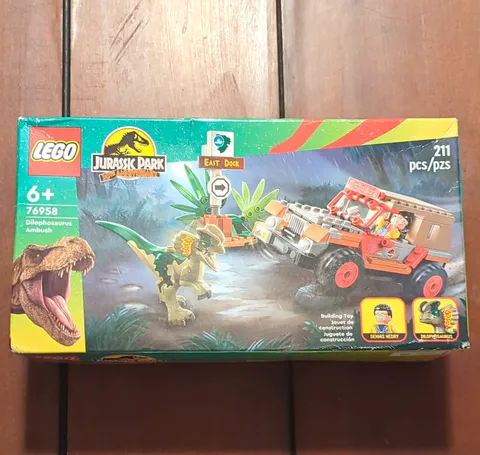 LEGO Jurassic Park Dilophosaurus Ambush 76958 50th Anniversary 211 pcs