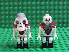 Lot 2 LEGO Bonezai Kruncha Skulkin Minifigs Ninjago Golden Weapons 2505 2520 F6