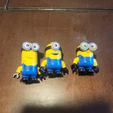 Lego Minions Bob + Stuart, Kevin Minifigure Despicable Me Lot 