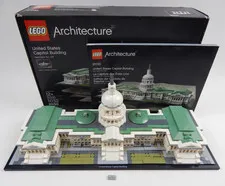 LEGO Architecture United States Capitol Building 21030 Complete Set Box Manual
