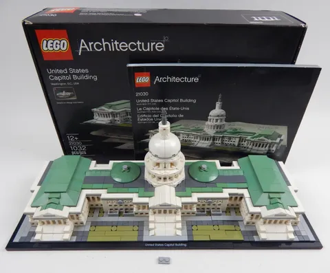 LEGO Architecture United States Capitol Building 21030 Complete Set Box Manual