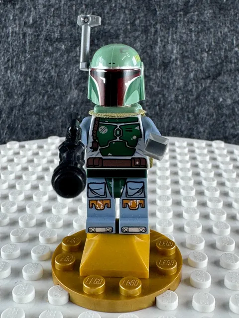 LEGO Star Wars Boba Fett Retired SW0396 Beard Stubble Cape Blaster Minifigure