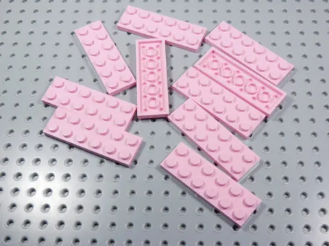 LEGO Lot of 10 Pink 2x6 Plates BN