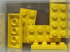 LEGO Parts - Yellow Plate 2 x 4 - No 3020 - QTY 5