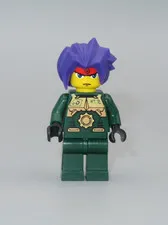LEGO Exo Force RYO gold armor purple hair minifigure 8100 8108 7721