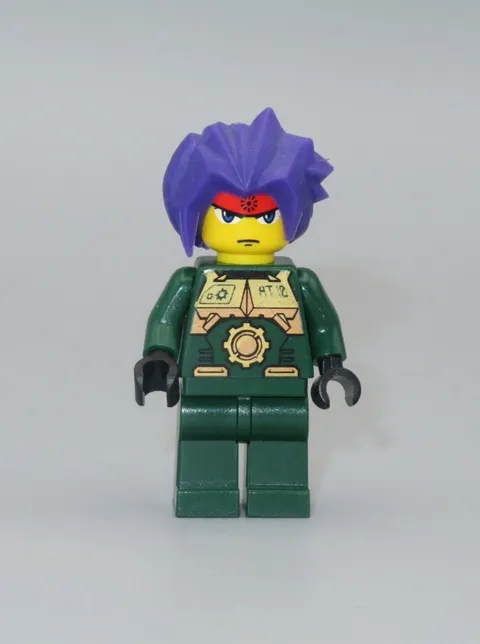 LEGO Exo Force RYO gold armor purple hair minifigure 8100 8108 7721