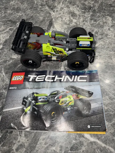 LEGO Technic 42072 WHACK! Pull Back Crash Race Car Manual No Box