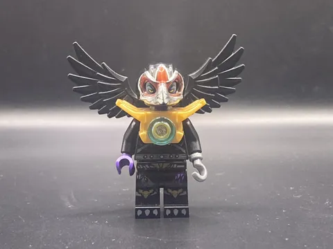 LEGO MINIFIGURE LEGENDS OF CHIMA RAZAR - PEARL GOLD ARMOR LOC042