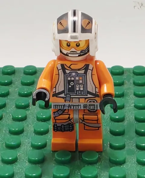 Lego Star Wars Theron Nett Rebel X-Wing Pilot Minifigure SW0544 Minifig 75032