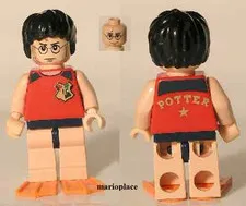 LEGO Harry Potter in Tournament Swimsuit and flippers Minifigure 4762 Rare