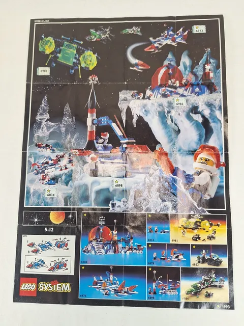 Lego Space Ice Planet 2000 Poster Booklet Leaflet A4