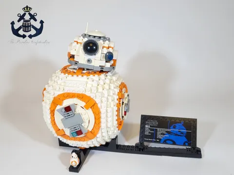 LEGO 2017 Star Wars BB-8 Droid Display Plaque & Minifigure Set 75187 Disney