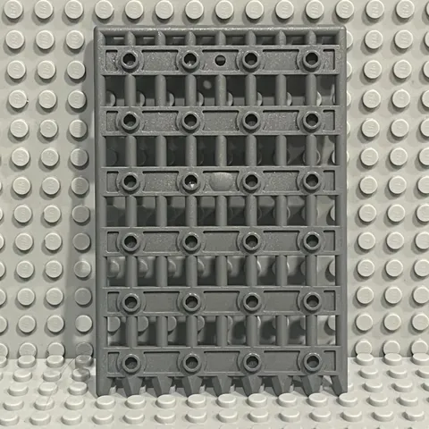 Lego Castle Gate Door 1 x 8 x 12 Castle Gate (Portcullis) 89519 :Pearl Dark Gray