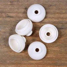 LEGO 15395 White Brick, Round 2 x 2 Dome Bottom Qty 5