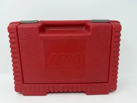 LEGO Vintage 1984 Red Plastic Carrying / Storage Case - INTERLOGO Made In USA