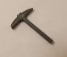 Lego x1 Dark Bluish Gray Minifigure Utensil Pickaxe, 3841 (028-100)