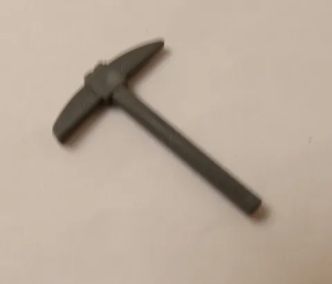Lego x1 Dark Bluish Gray Minifigure Utensil Pickaxe, 3841 (028-100)