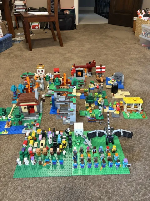 Lego Minecraft Lot Retired Sets Good Condition Includes Minifigs
