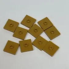 Lego 23893 87580 Gold Replacement Parts Pieces Lot of 10