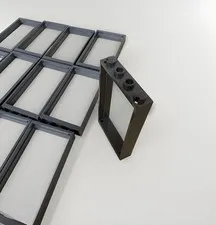 LEGO Lot 16 Dk Grey Door Frames