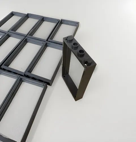 LEGO Lot 16 Dk Grey Door Frames