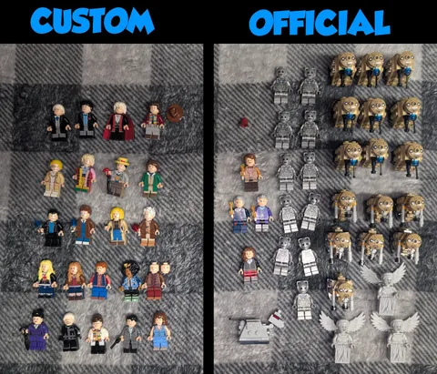 Massive LEGO Doctor Who Minifigure Collection Official + Custom Cyberman Dalek
