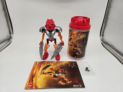 LEGO BIONICLE: Tahu Nuva (8572) Complete Set  WITH INSTRUCTIONS