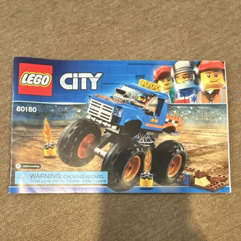 LEGO City 60180 Monster Truck Great Vehicles Set 192 pcs Age 5-12 (2018)