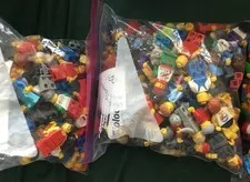 Lego Large Lot of 266 Generic Towns Folk - Mini Figures TWO POUNDS+