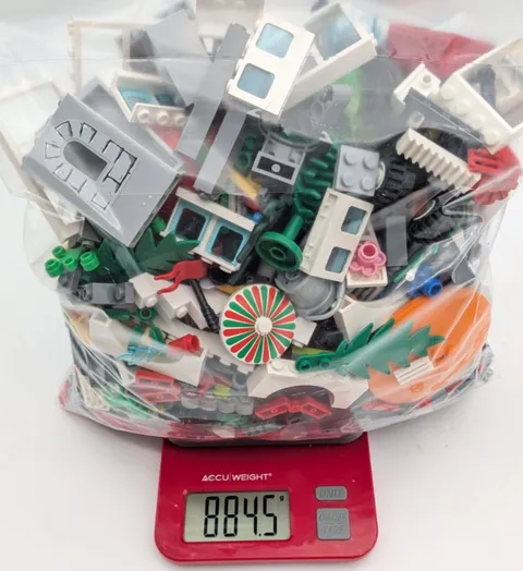 LEGO Mixed Specialty Parts Lot Windows, Curved Bricks, Plants, Wheels, Unique