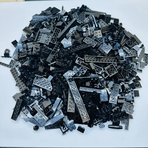 Lego Bulk Lot Black 2 lbs Pounds Bricks Plates Blocks Star Wars Space B1