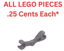 LEGO Mechanical Arm Bent 30377 Flat Silver - Genuine LEGO Parts Pieces Bulk