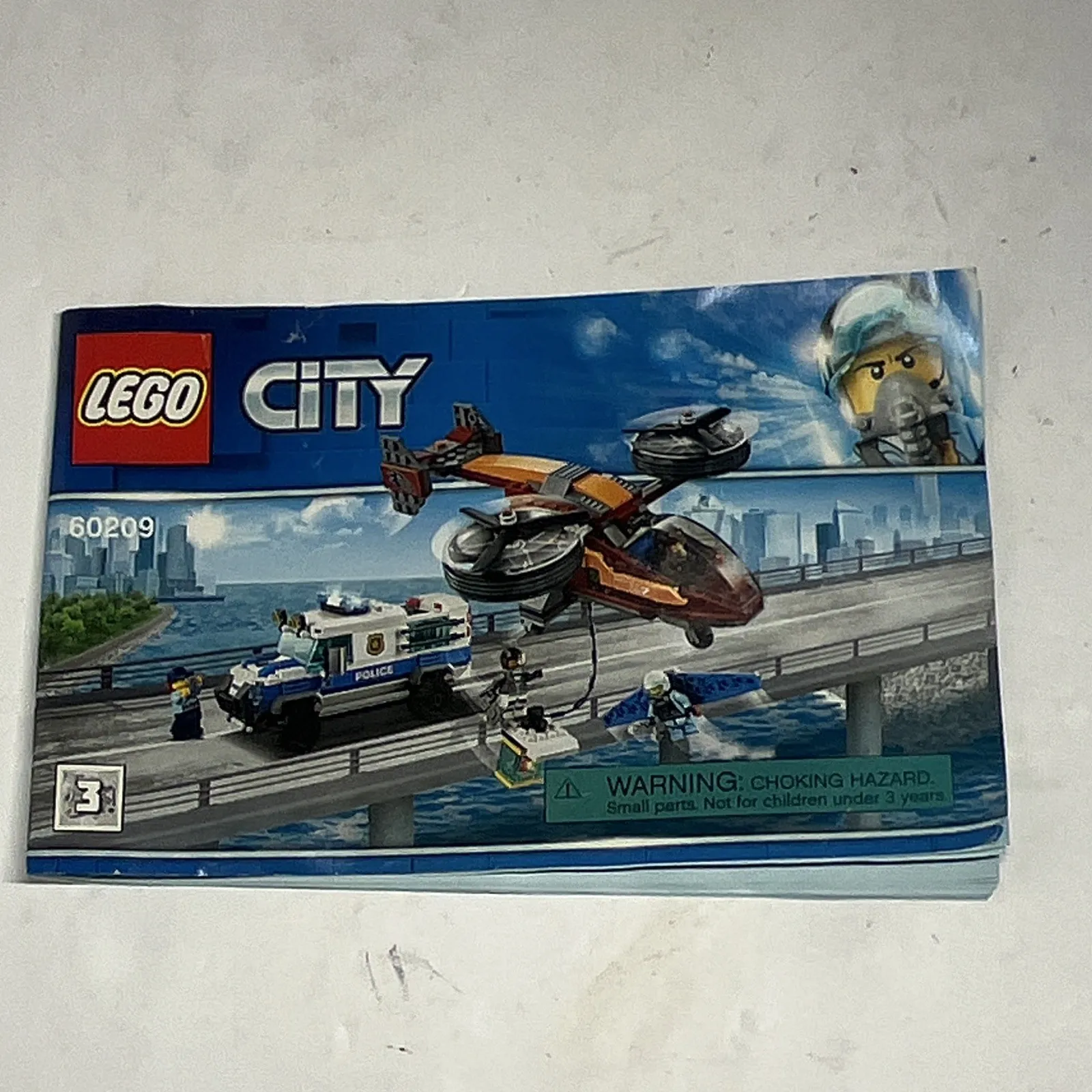 LEGO CITY 60209 Sky Police Diamond Heist Illustrated Manual Booklet English