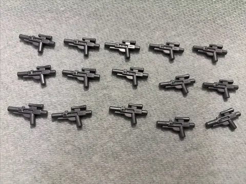 STAR WARS LEGO 15x Flat Silver Blasters- Brand New
