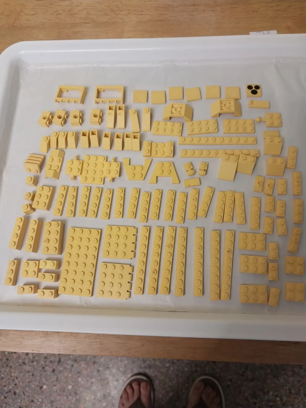 110 Vintage 1980s Yellow Lego Lot