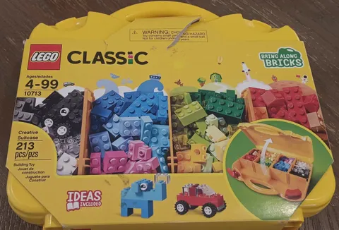 LEGO 10713 Classic Creative Suitcase 213 Piece Brick Box Starter Set for Ages 4+