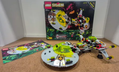 LEGO 6979 Interstellar Starfighter Comp w/ Box & Instructions Fiber Optics Work!