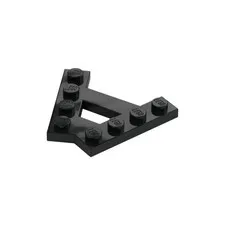 LEGO 32x Black Wedge, Plate A-Shape with 2 Rows of 4 Studs inv.596