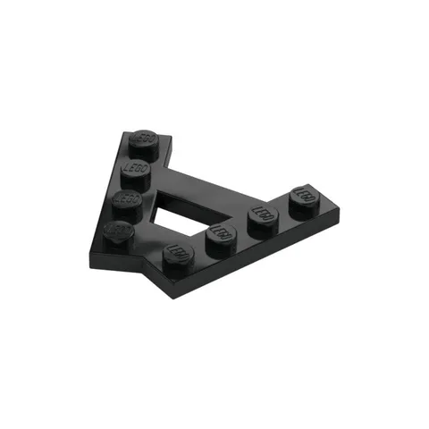 LEGO 32x Black Wedge, Plate A-Shape with 2 Rows of 4 Studs inv.596