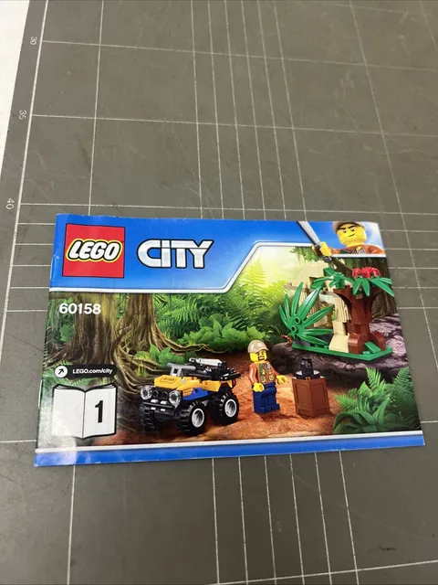 VINTAGE TOY LEGO MANUAL INSTRUCTIONS BOOKLET ART CITY 60158