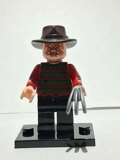 Freddy Kruger Custom Lego Minifigure Nightmare On Elm Street Horror Halloween 