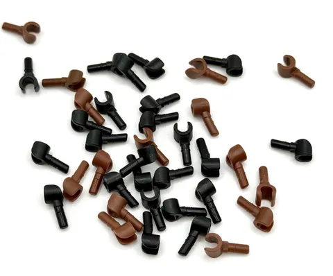 LEGO Mixture Brown and Black Minifigure Hands inv.641
