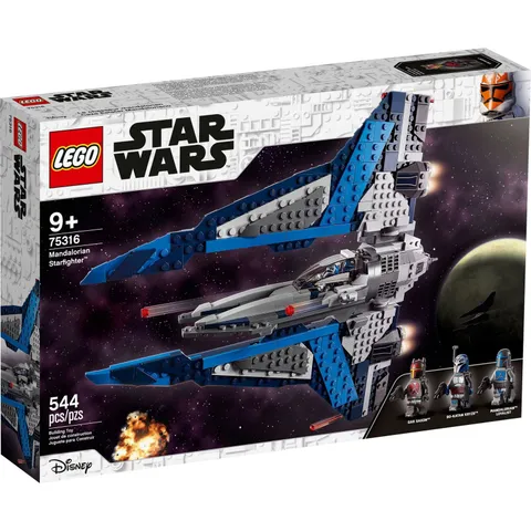 LEGO Star Wars Mandalorian Starfighter 75316 Building Toy Set (544 Pieces)