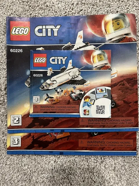 LEGO City 60226 Mars Research Shuttle Lot Of 3 Complete Instruction Manuals
