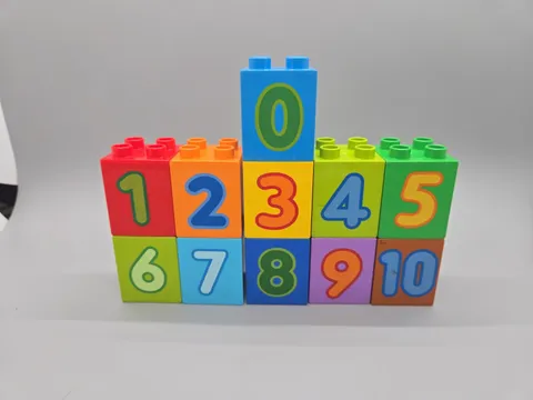 LEGO DUPLO Number Blocks 0-10 Counting Educational Building Toy Set Preschool